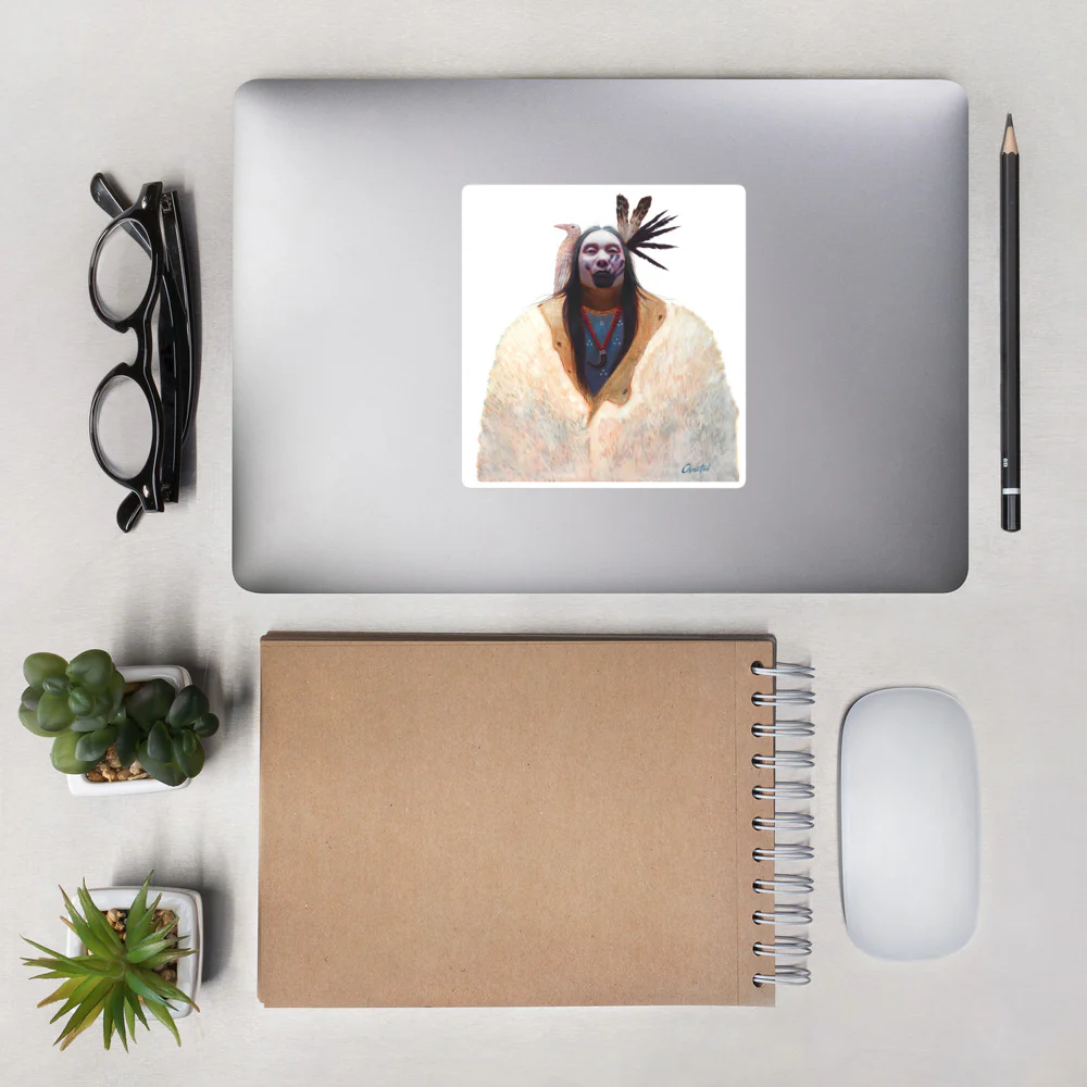 BLACK HAND WHITE RAVEN | Bubble-free Stickers - Image 7