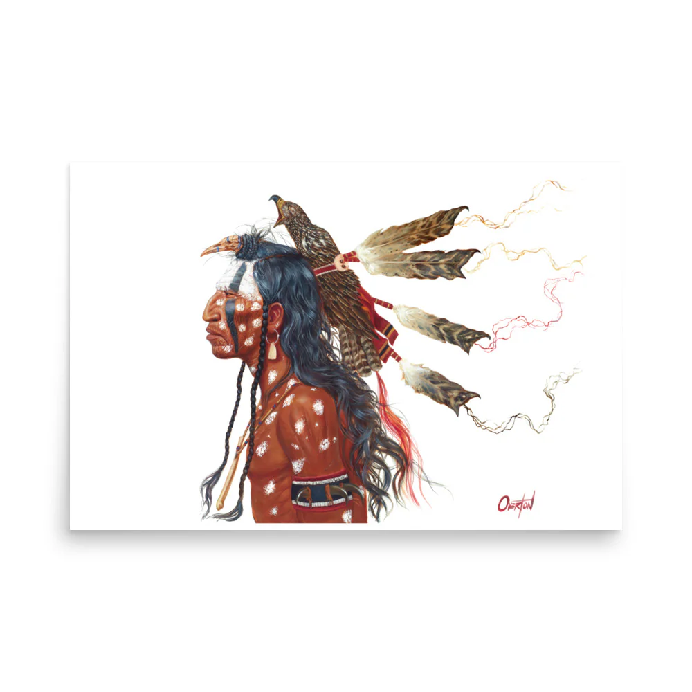 BRAVE WOLF AND THE MEDICINE HAWK | Fine Art Print - Image 3