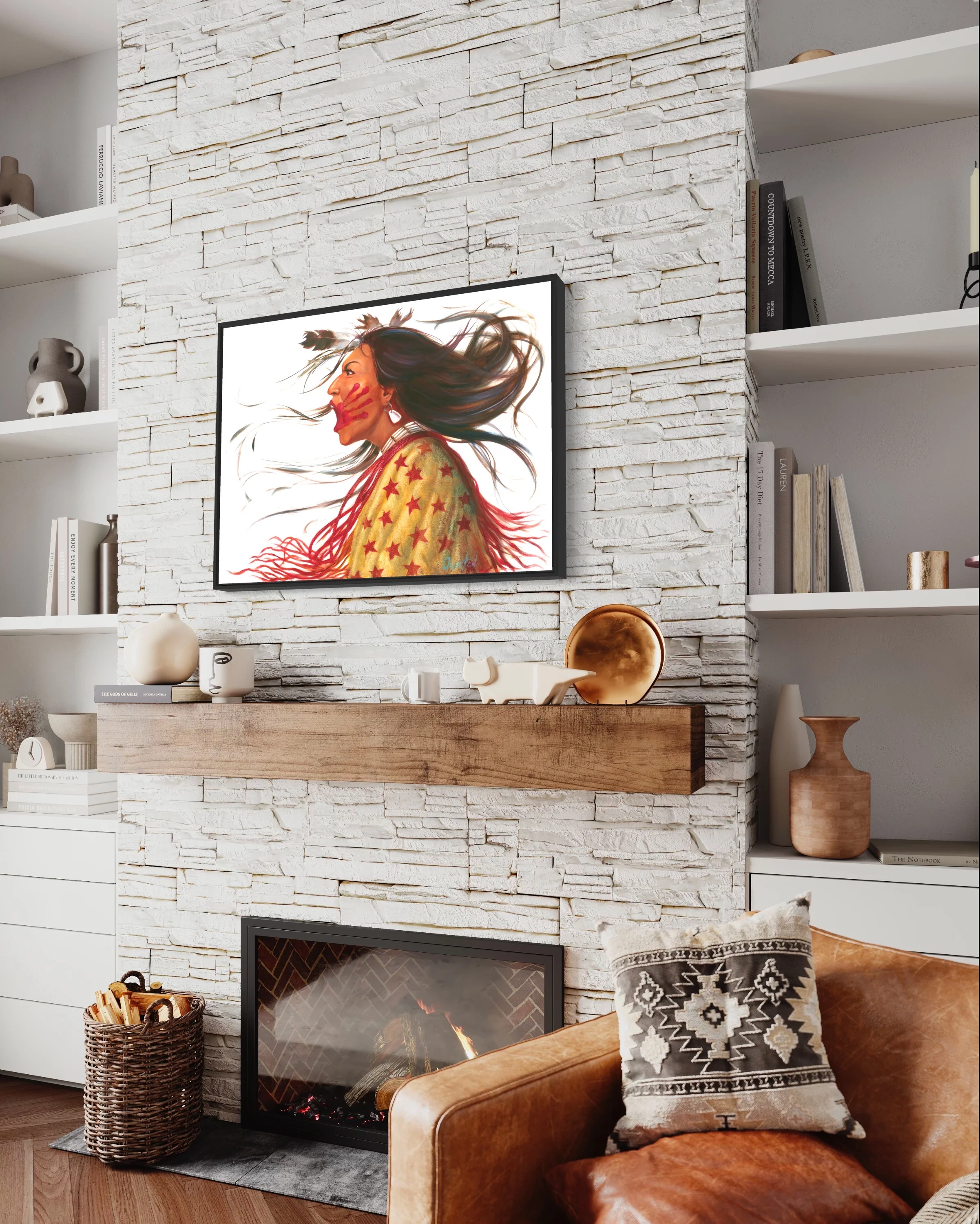 FIRE SKY | Luxe Collection Canvas Print - Image 3