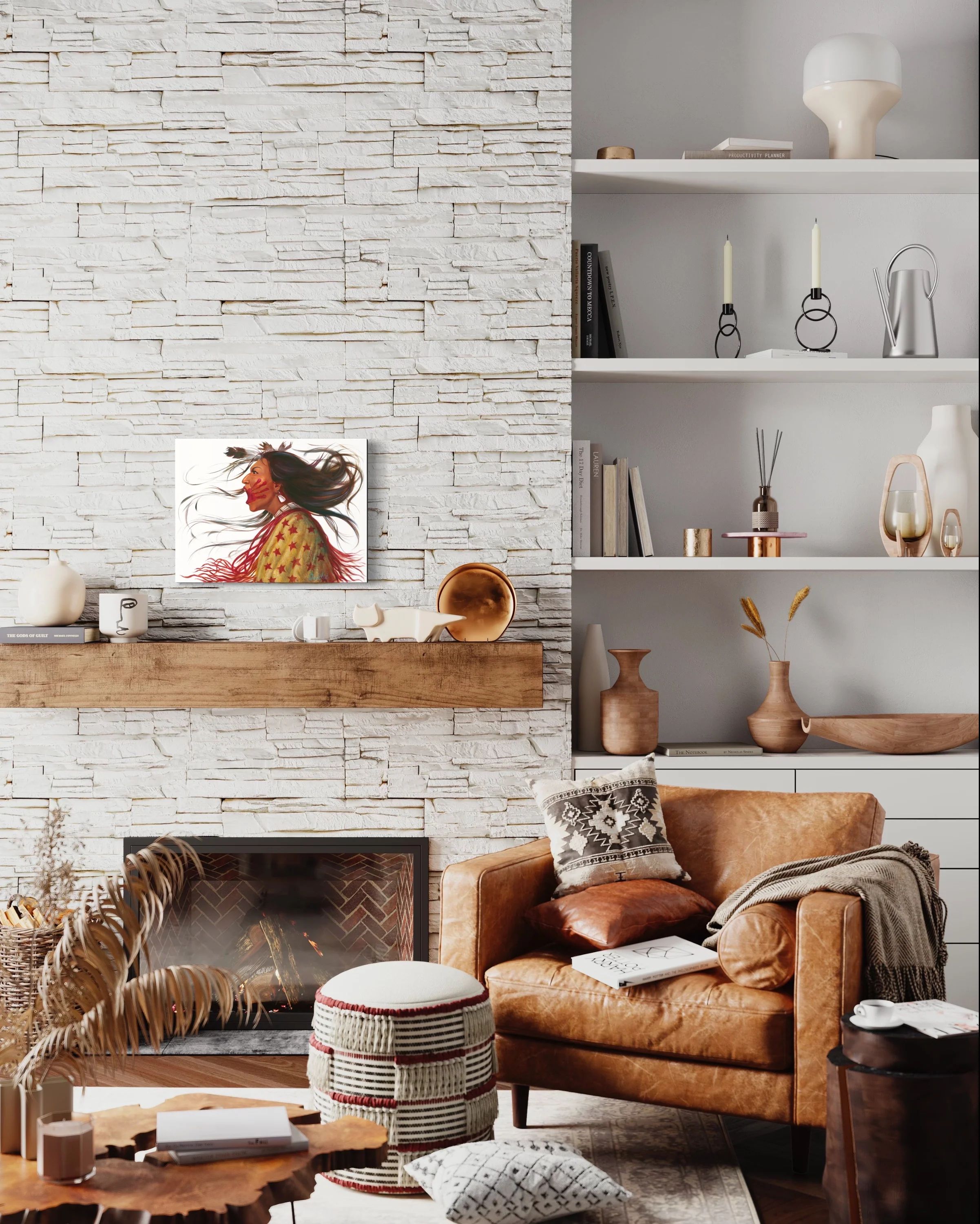 FIRE SKY | Luxe Collection Canvas Print - Image 4