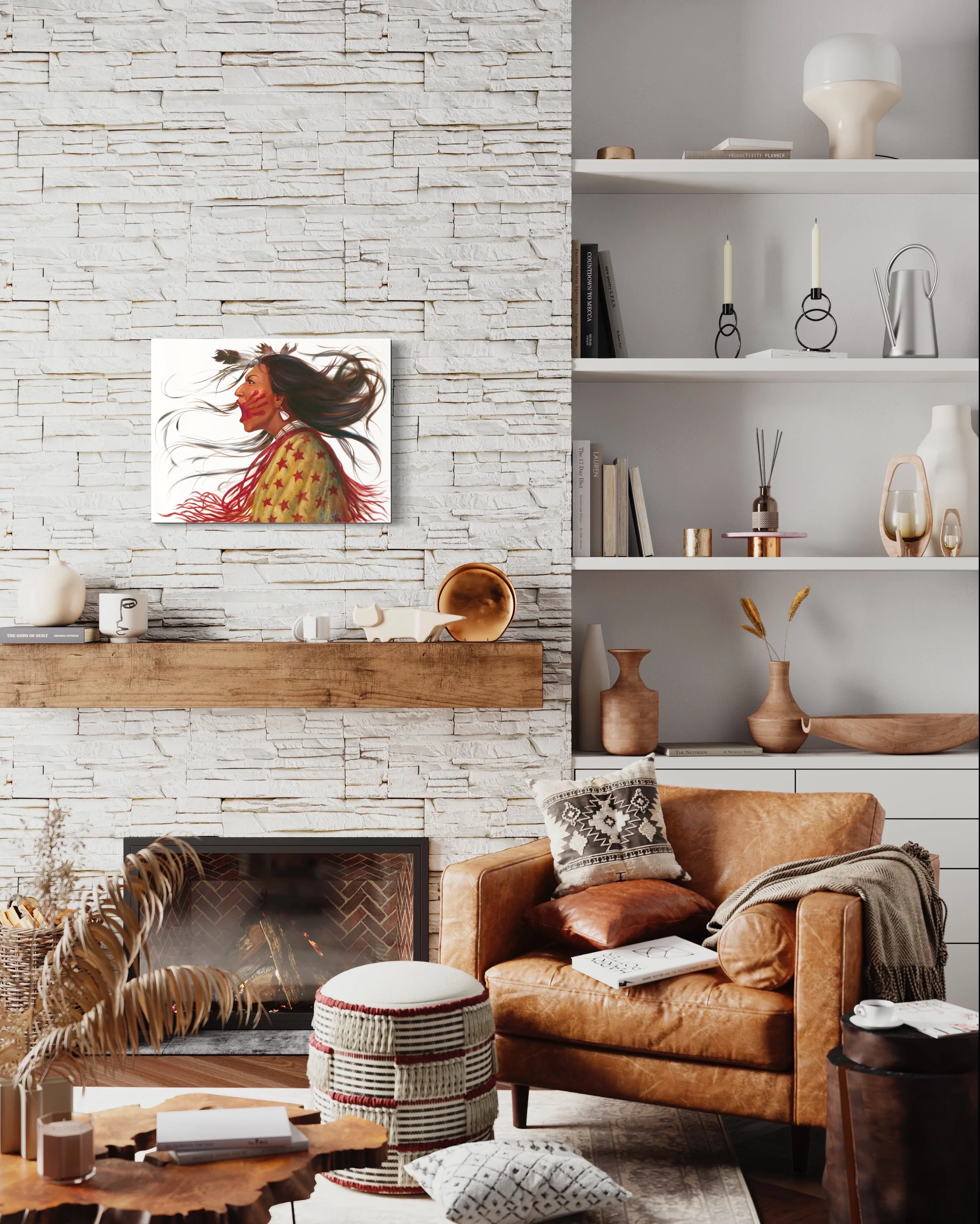 FIRE SKY | Luxe Collection Canvas Print - Image 5