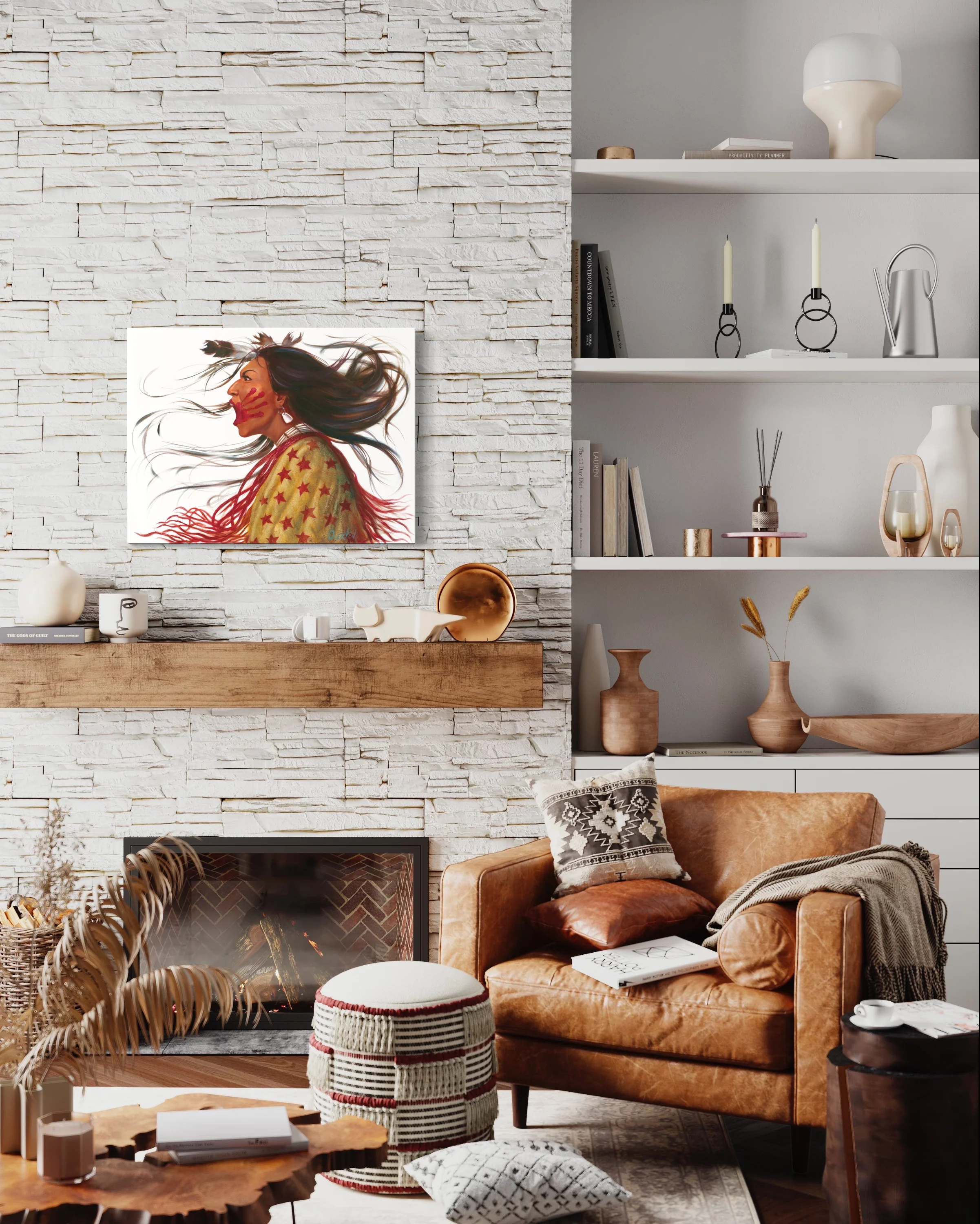 FIRE SKY | Luxe Collection Canvas Print - Image 6