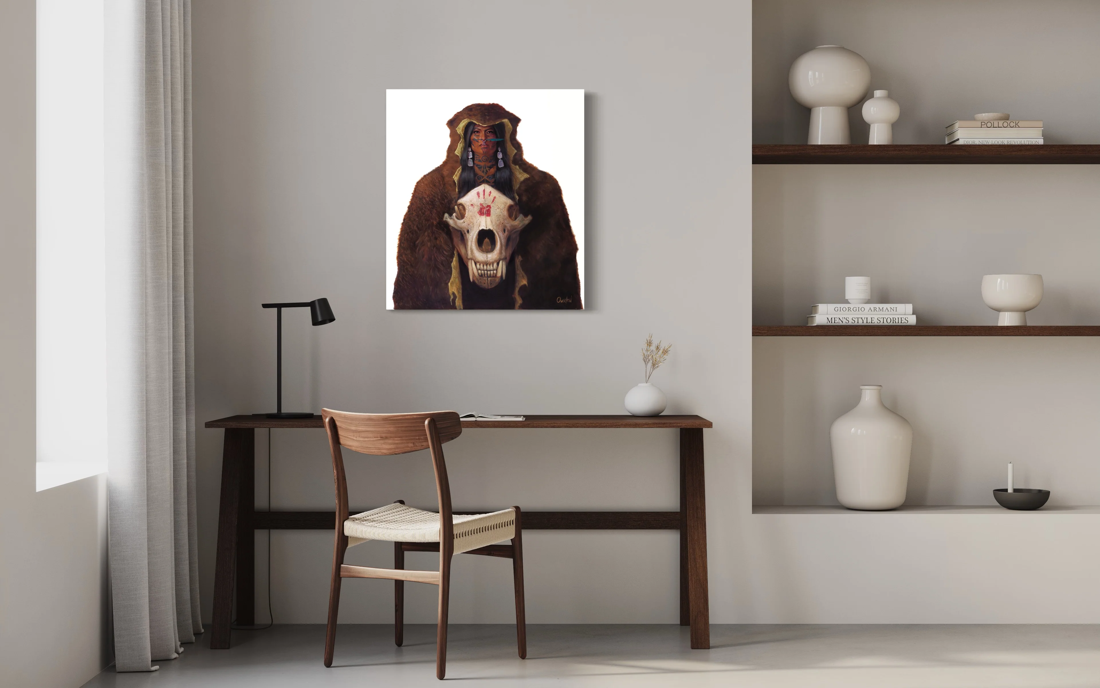 HER VOICE SHAKES THE MOUNTAIN | Luxe Canvas Print - Image 4