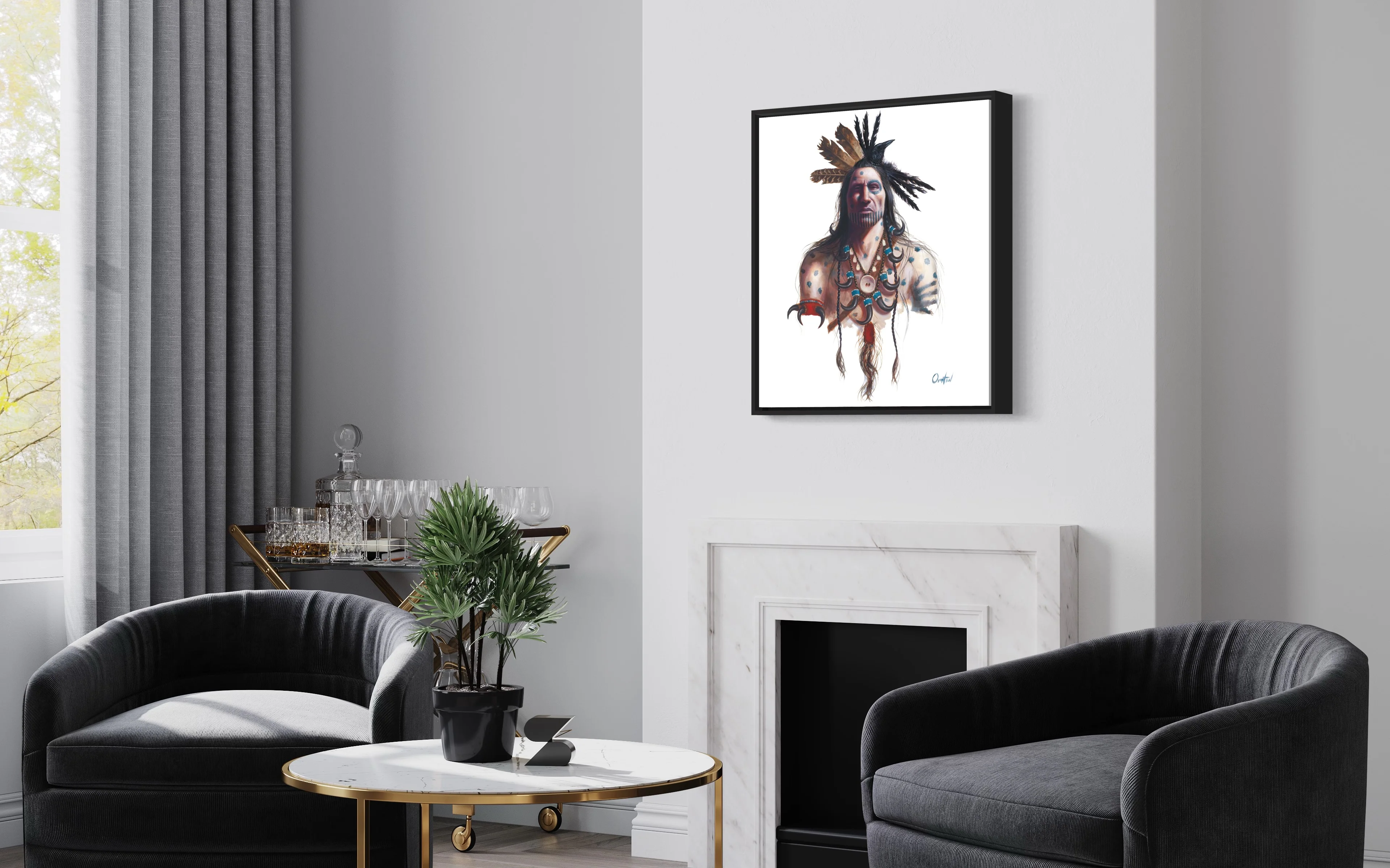 CROW HORSE | Luxe Collection Canvas Print - Image 6