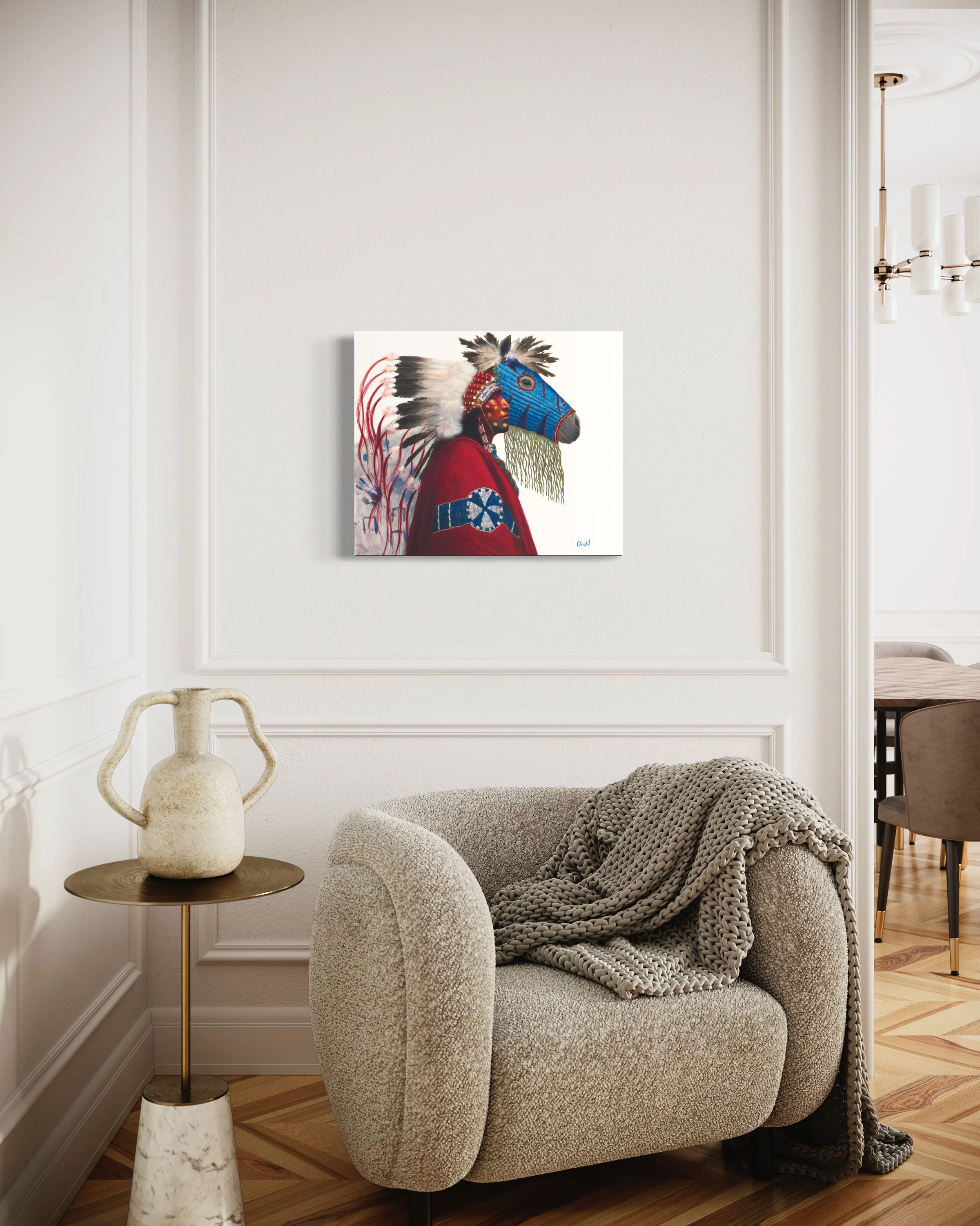 IRON HAIL AND LIGHTNING EYES | Luxe Collection Canvas Print - Image 5