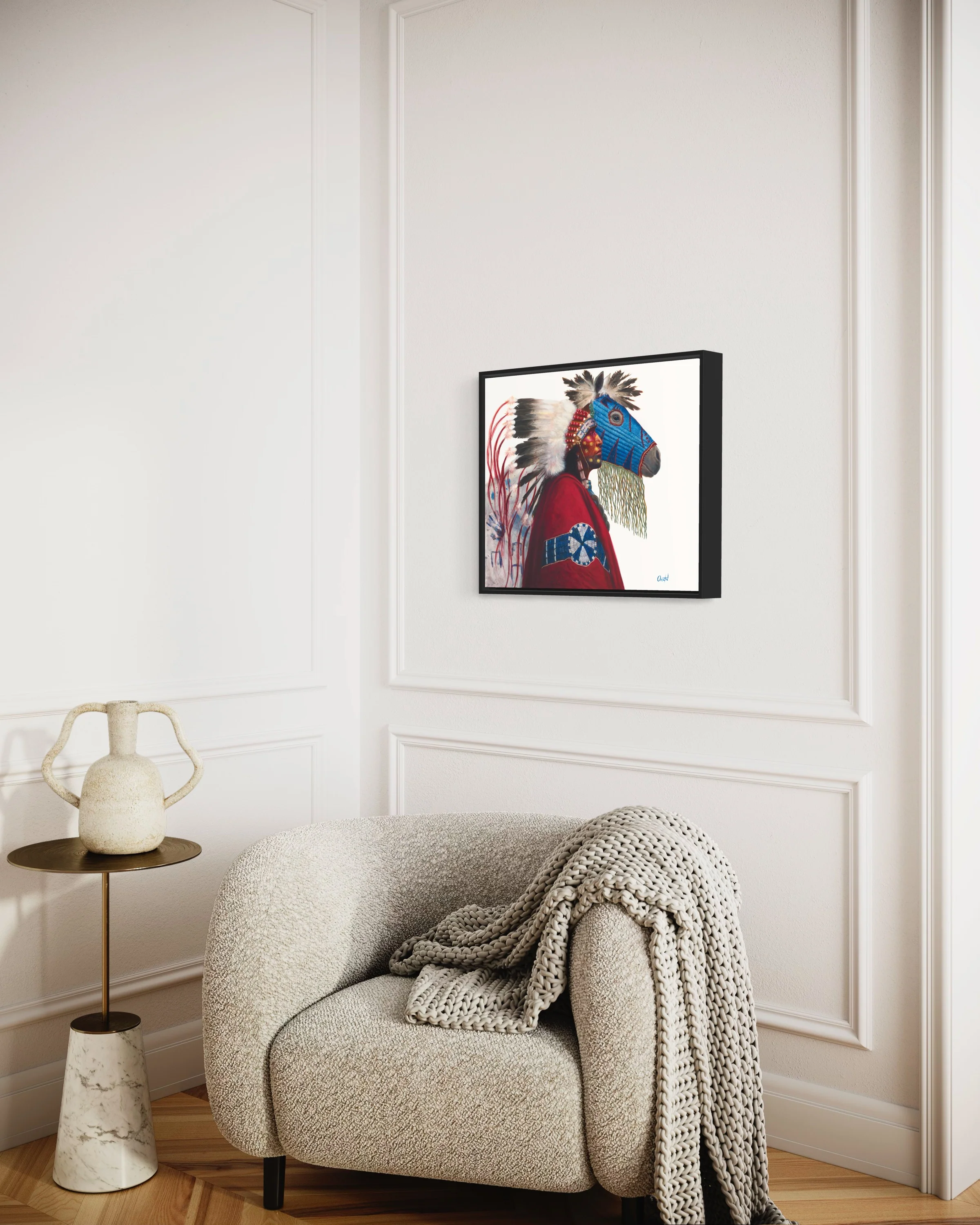 IRON HAIL AND LIGHTNING EYES | Luxe Collection Canvas Print - Image 6