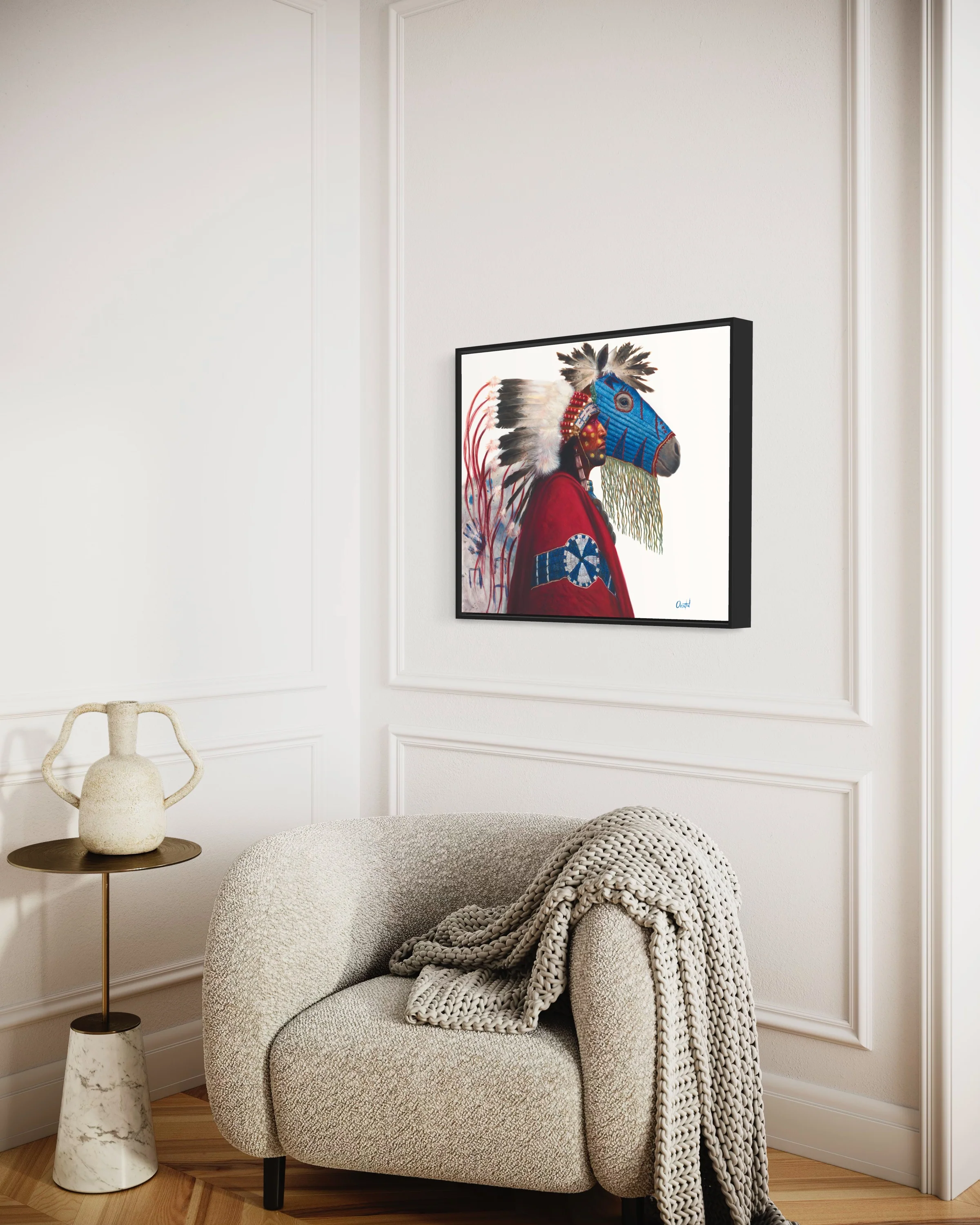 IRON HAIL AND LIGHTNING EYES | Luxe Collection Canvas Print - Image 7