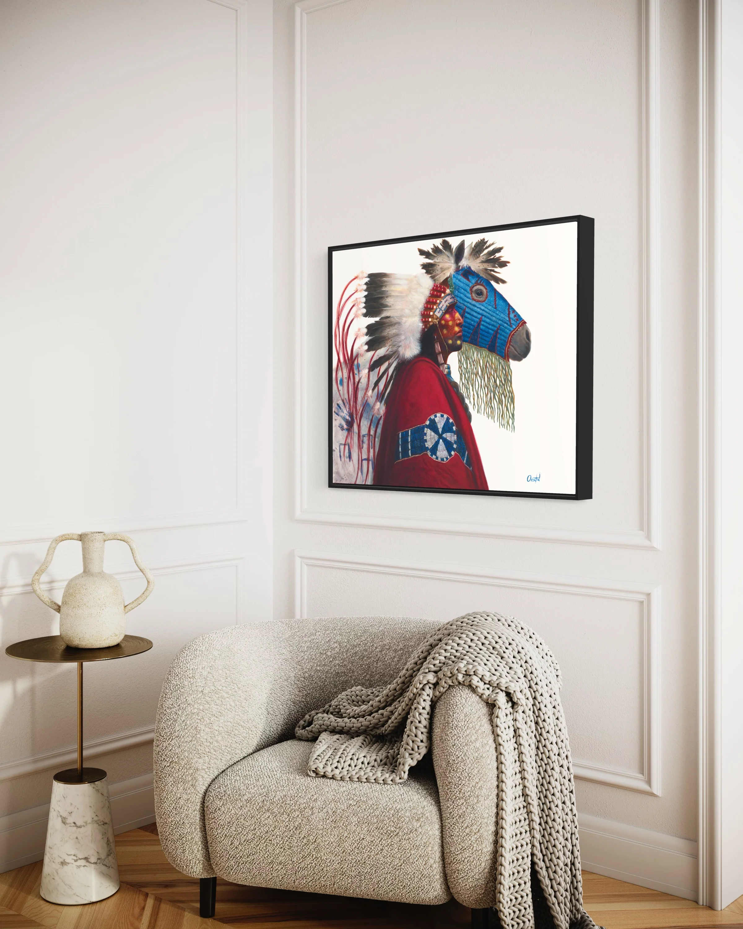 IRON HAIL AND LIGHTNING EYES | Luxe Collection Canvas Print - Image 8