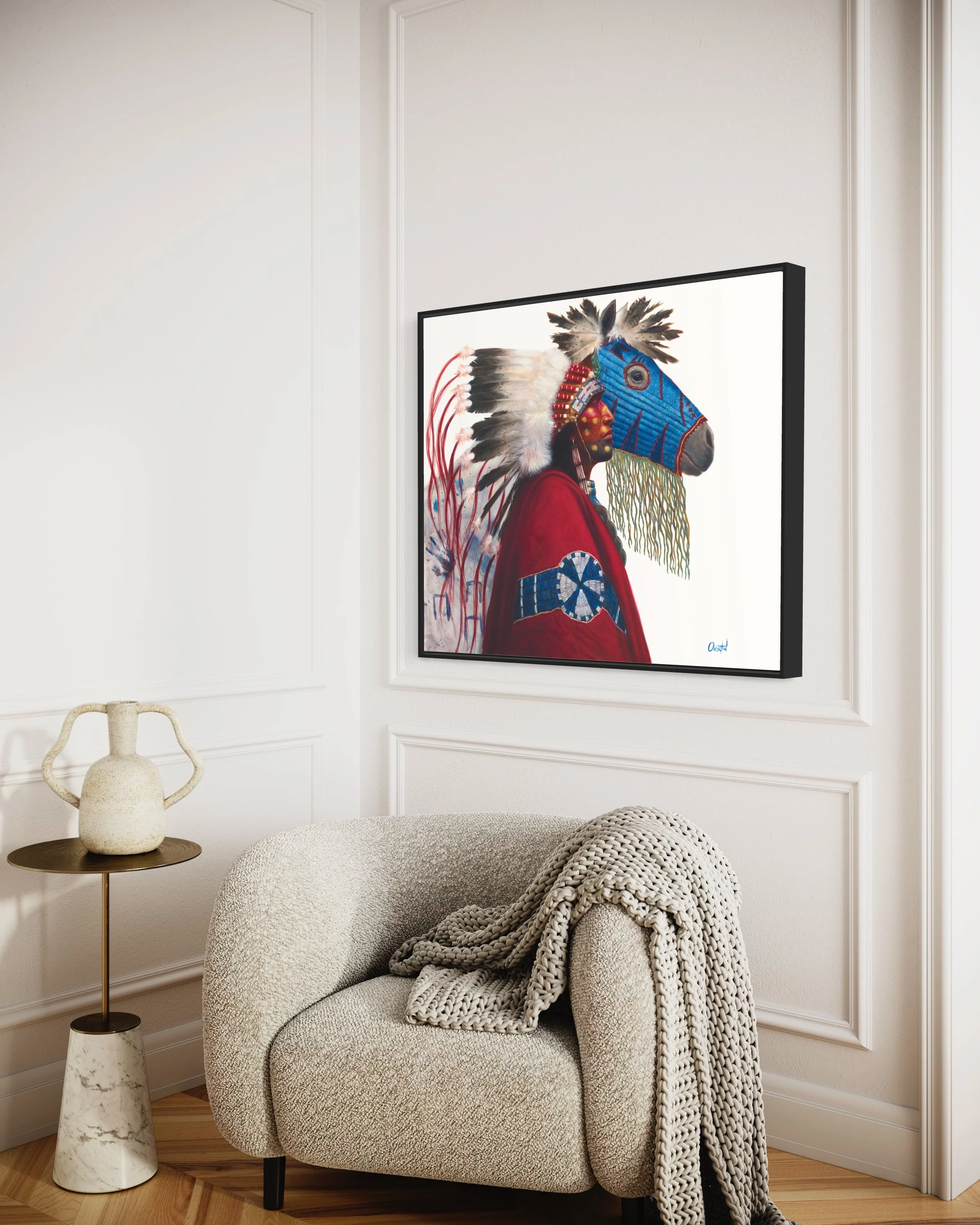 IRON HAIL AND LIGHTNING EYES | Luxe Collection Canvas Print - Image 9