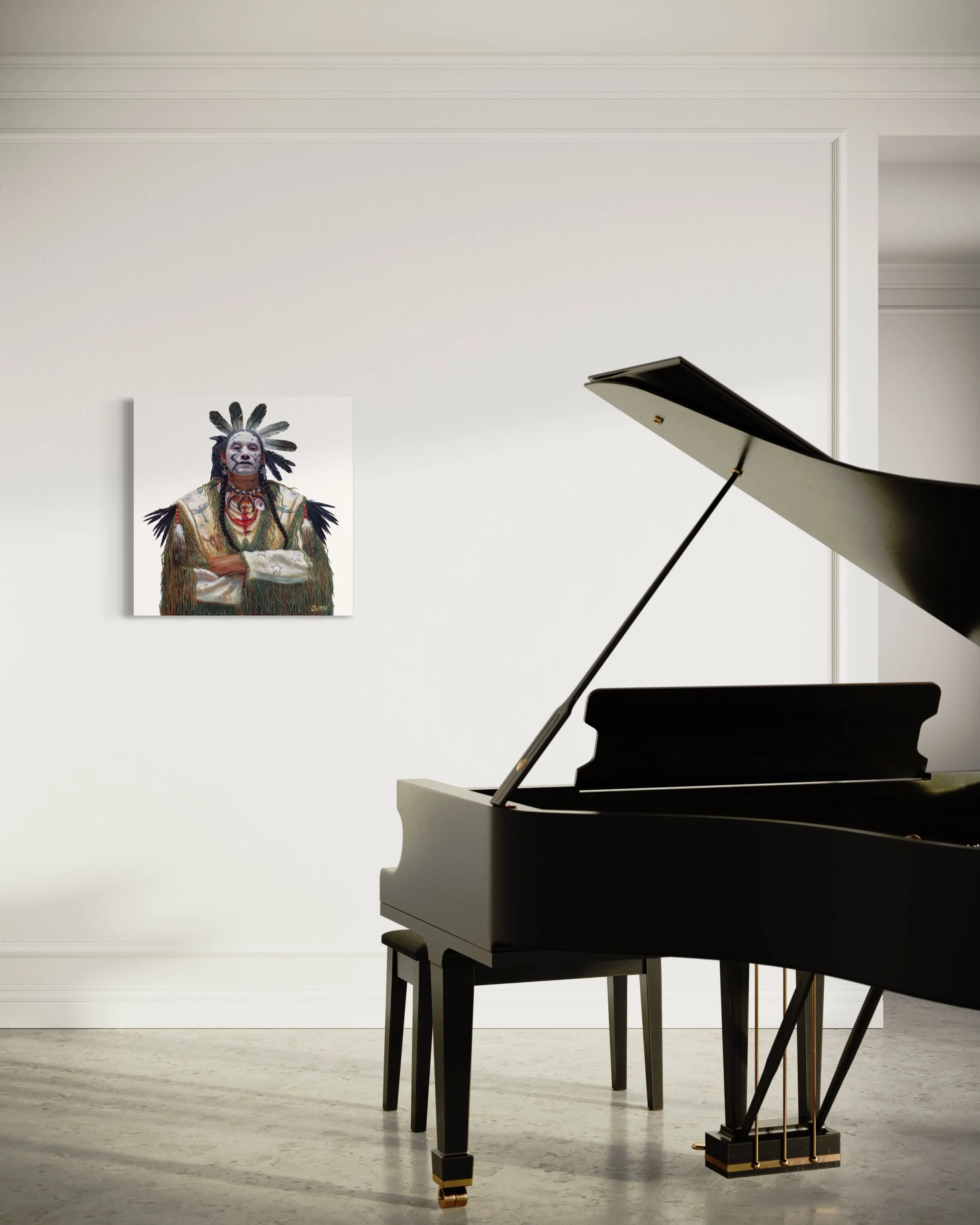 NIGHT CROW | Luxe Collection Canvas Print - Image 4