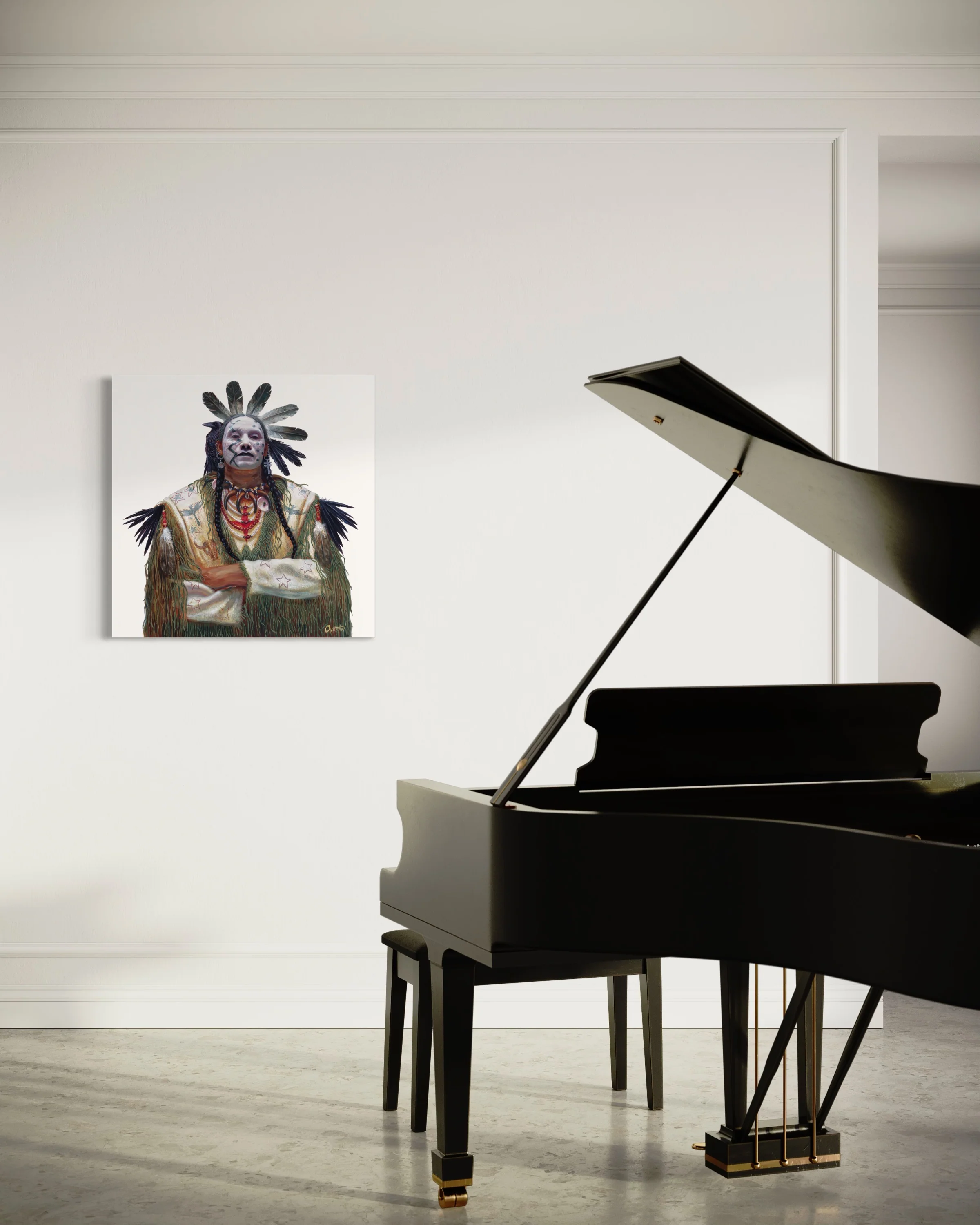 NIGHT CROW | Luxe Collection Canvas Print - Image 5