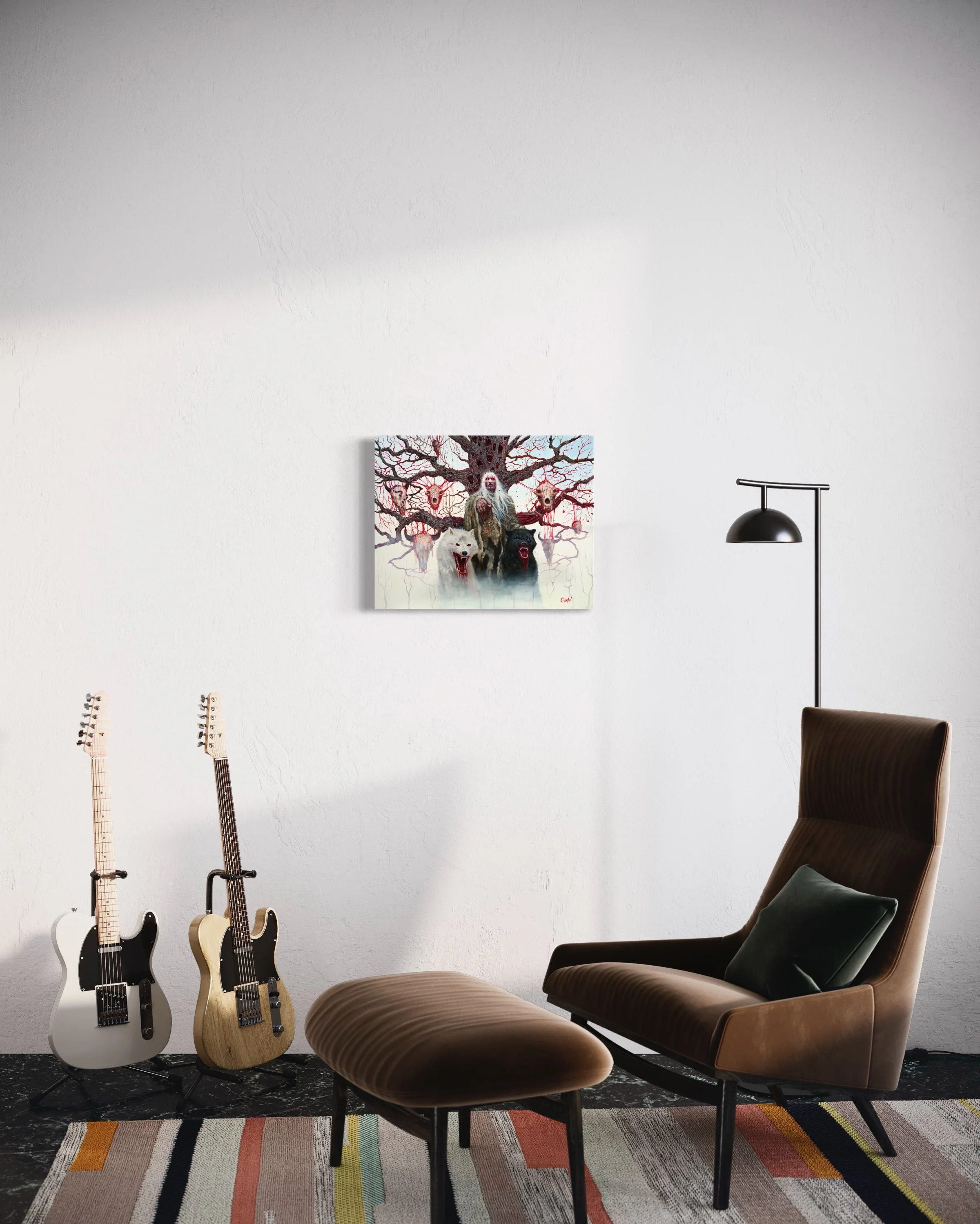 TREE OF BLOOD AND SOULS | Luxe Collection Canvas Print - Image 3